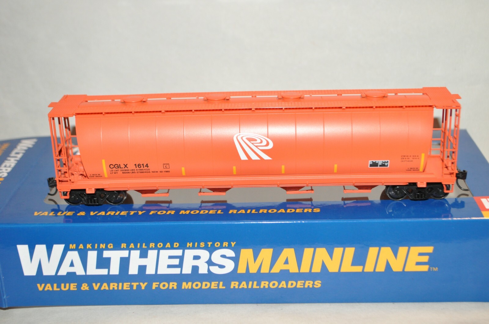 Walthers Potash Corp CGL' Cylindrical Covered Hopper 9107376 HO Scale