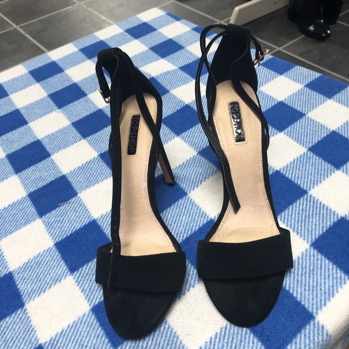 Topshop black heeled clearance sandals