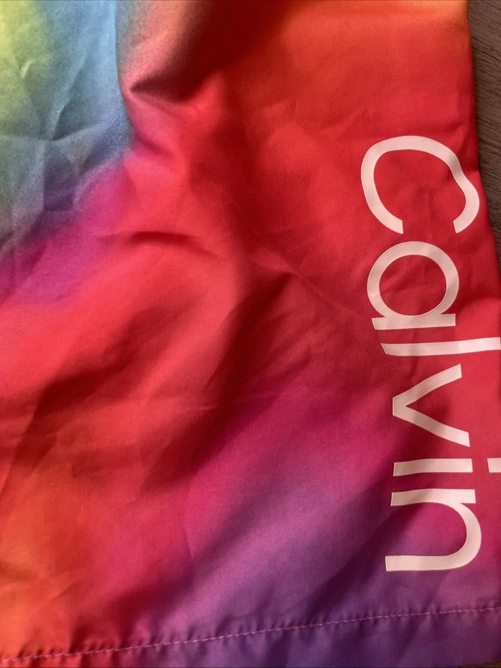 Calvin Klein Traje de baño Hombres Board Shorts Talla Grande The-dye Cordón Foto 3 de 4