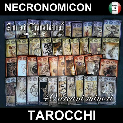 tarocchi mazzo di carte necronomicon lovercraft arcani minori libro guida nuovi