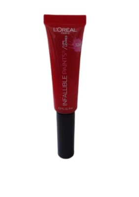 L'Oreal Paris Infallible Paints/Lips #324 DIY Red 0.27 FL. OZ.
