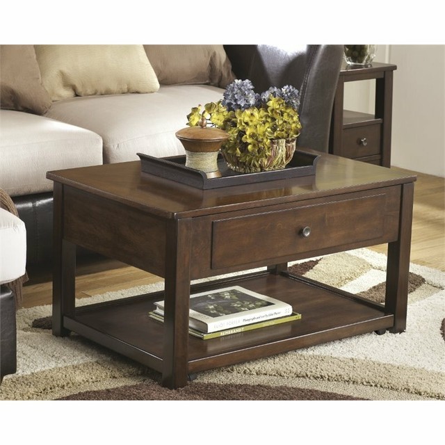 Ashley Furniture T224 9 Lucca Rectangular Lift Top Cocktail Table