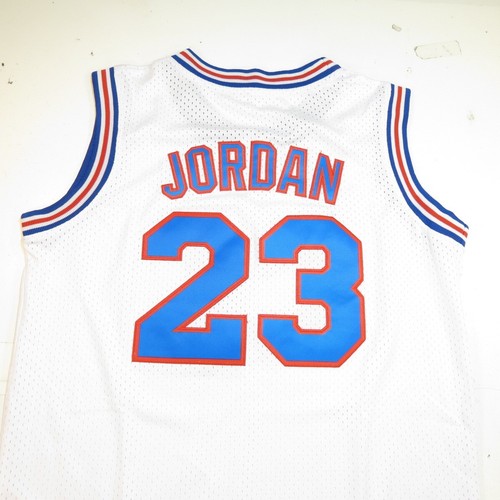 MICHAEL JORDAN #23 SPACE JAM TUNE SQUAD BASKETBALL JERSEY Mens S White - 第 1/4 張圖片