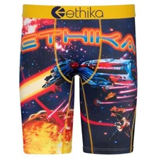 Ethika the Staple SPACE GALAXY Spaceships Long Boxers Men's NWT