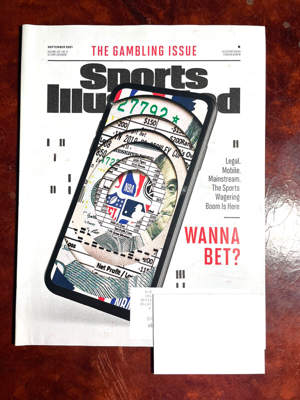 THE GAMBLING ISSUE Sports Illustrated Magazine September 2021 "Legal. Mobile..."
