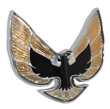 1974-76 TRANS AM SE SPECIAL EDITION NOSE / GOLD BIRD HEADER EMBLEM - USA MADE!