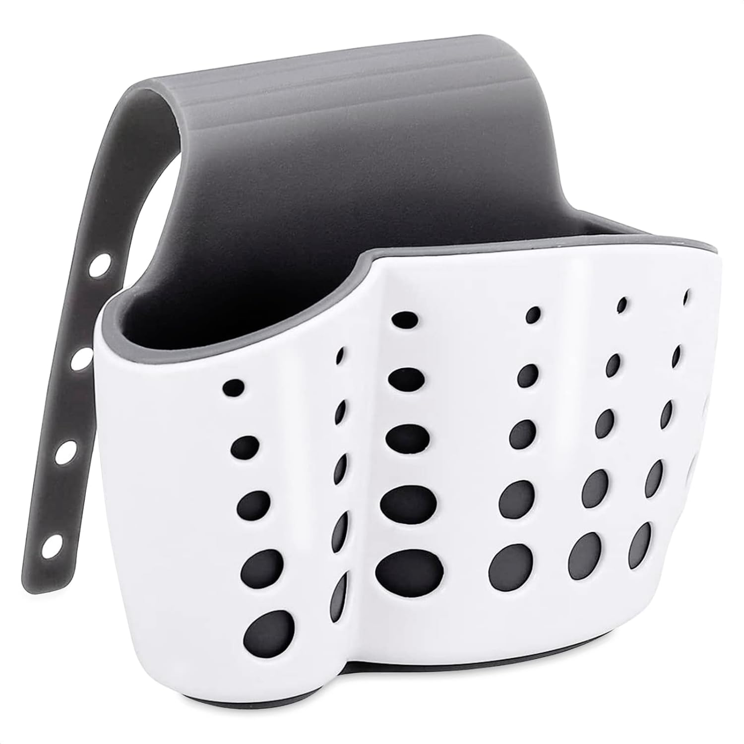 Silicone Over-the-Faucet Sink Sponge Holder for Kitchen Organizing