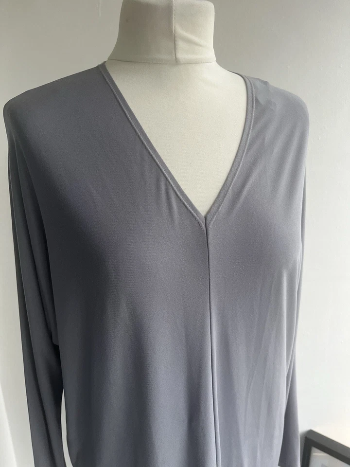 Ladies Calvin Klein By Francisco Costa Dress Womens Size UK 12 Grey Lagenlook - Image 2 of 4