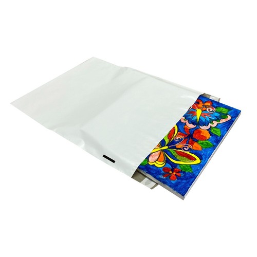UOFFICE 500 Poly Mailers Bags 12x15.5" - #4 Pouches Envelopes White Self-Sealing - Picture 7 of 11