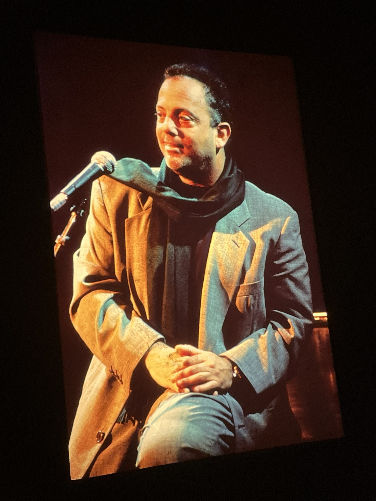 Fotografia Di Billy Joel Trasparenza 35mm Positivo Scorrimento Circa 1990s