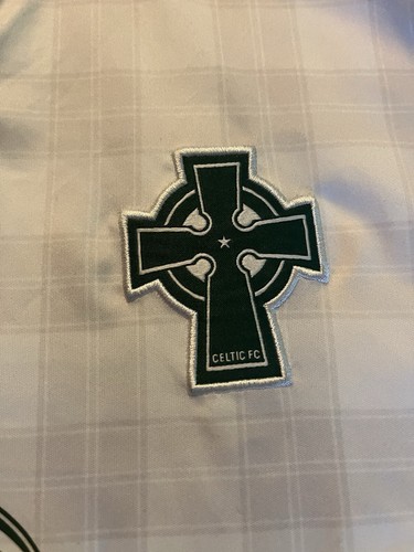 Celtic Football Shirt Mens Small Away 2018/19 White New Balance Dafabet - Picture 2 of 8