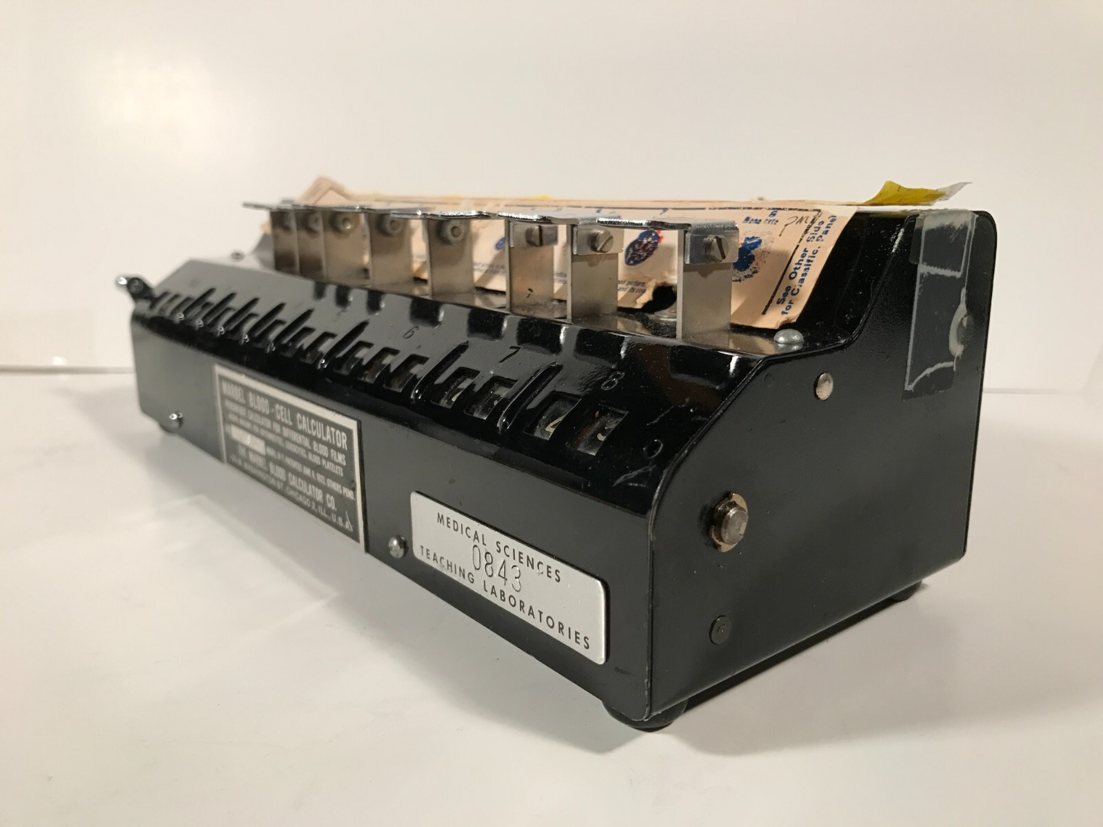 Vintage Marbel Blood - Cell Calculator Counter Model VI-T Patent 1922