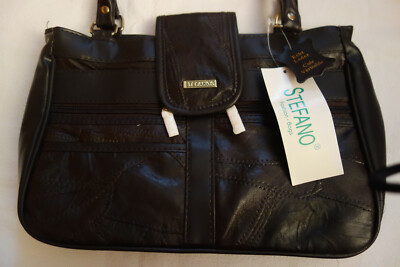 Elegante Tasche von Stefano Echtleder NEU! dunkelbraun  