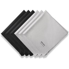 Microfiber Cleaning Cloths 6 Pack for Eyeglasses, Camera Lens, Cell Phones