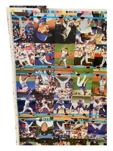 Vintage Lots Of (4) 1991 Topps Uncut Sheet Of Baseball Cards 30.5”X 40” - Bild 14 von 23