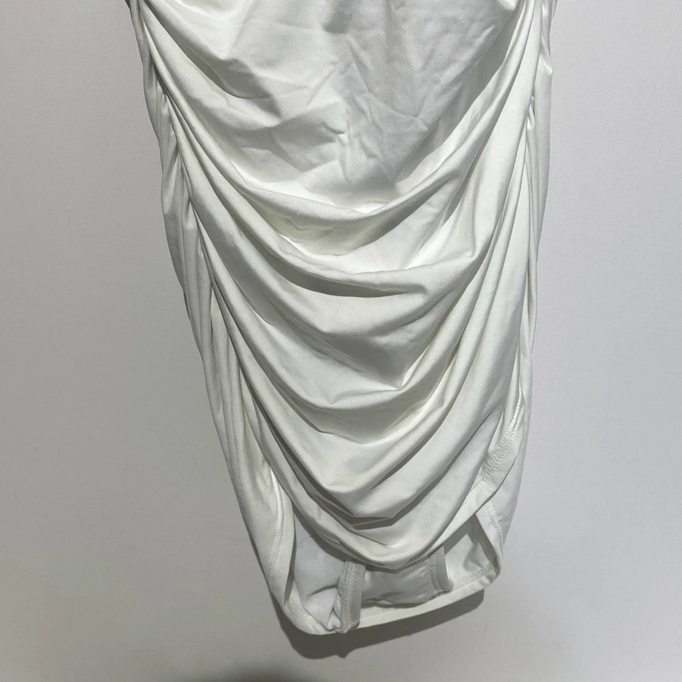 Jantzen женщин белый Sweetheart шеи собранными в Рюш с бретелью через шею купальник размер 14 новый с Ярлыками - Изображение 4 из 4