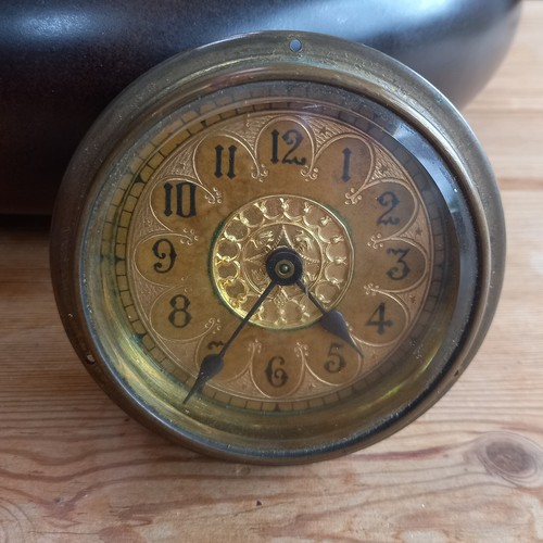 Antique Brass British United Clock Co Birmingham CLOCK eBay
