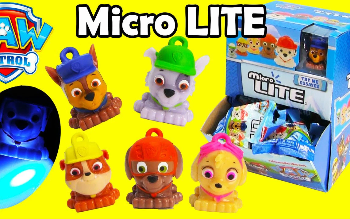 PAW PATROL MICRO LITE 1.5 KEY LIGHT - CHOOSE YOUR PUP - 1 PER