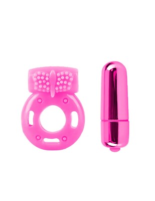 Pipdream Neon Luv Touch Vibrating Couples Kit - Pink