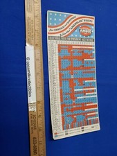 Vintage 1932 American Gas Amoco Ink Blotter Electoral Vote For President Color