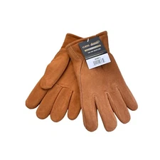 Hand Armor Premium Deerskin Leather Gloves Large 100GR Heatlok Brown Orange NEW