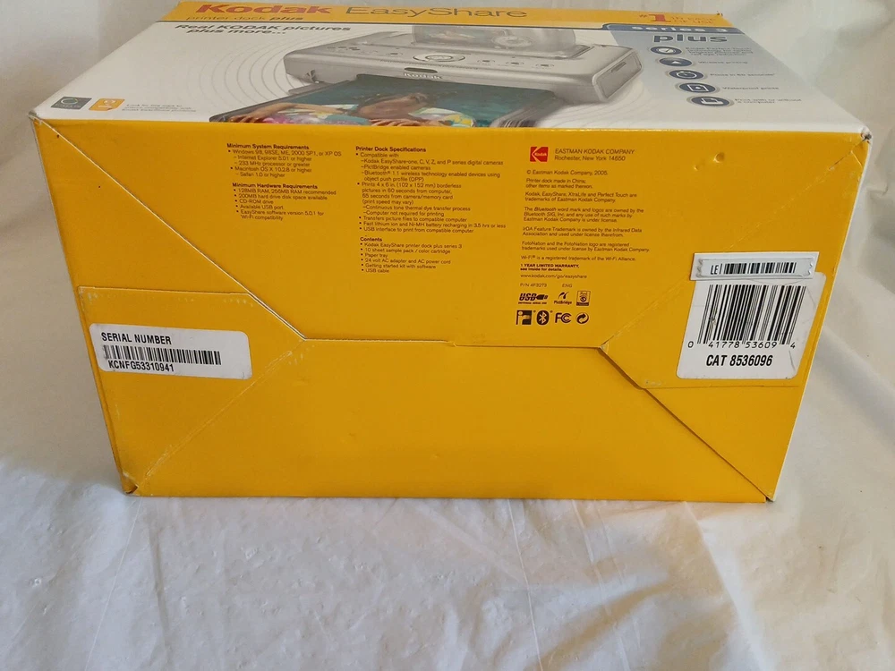 Brand New Kodak Easyshare Photo Printer Dock Series 3 Plus Wireless Printing