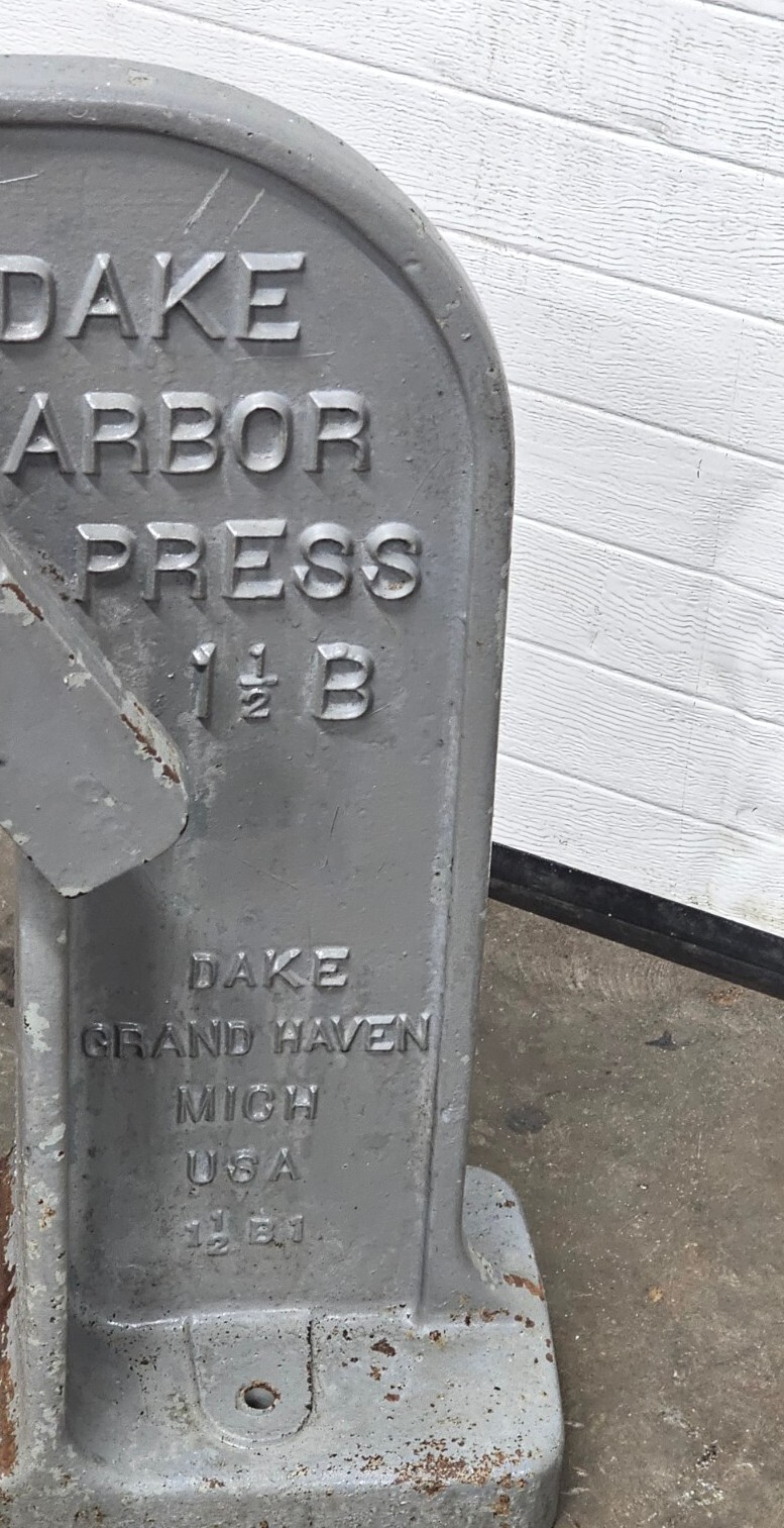 DAKE RATCHET LEVER ARBOR PRESS 3 TON Model 11/2 B eBay