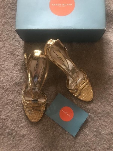 Women Karen Millen Heels Gold 38