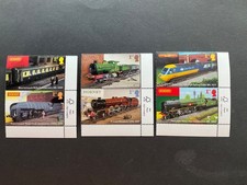 GB Stamps 2026 HORNBY MODEL RAILWAYS MNH Set of 8 BOTTOM CORNER BARCODE MARGINAL