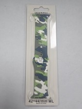 Assorted Multicolor Silicone Watch Strap with Patterns for Apple 42/44/45mm