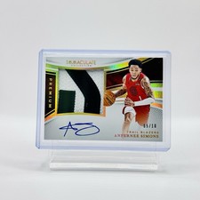 [0070] 2024-25 Panini Immaculate Premium Patch Auto Anfernee Simons Gold /10