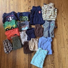 Assorted Lot of Baby Boy Clothing Bundle Size 9M - 17 Items Carters, 