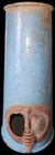 LOT OF 2 Vintage Blue Enamel Stove Pipe Chimney with Mica Window — photo 1