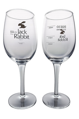 2 x Jack Rabbit Weingläser - Weingläser mit Messlinien Jack Rabbit