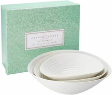 Sophie Conran Portmeirion 3-Piece Porcelain Serving Bowls Gift Set