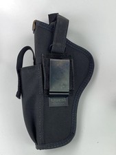 Quest Black Nylon Pistol Holster Ambidextrous Belt Clip Concealed Carry USA Made