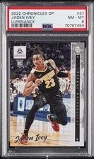 2022 PANINI CHRONICLES DRAFT PICKS LUMINANCE #37 JADEN IVEY PSA 8