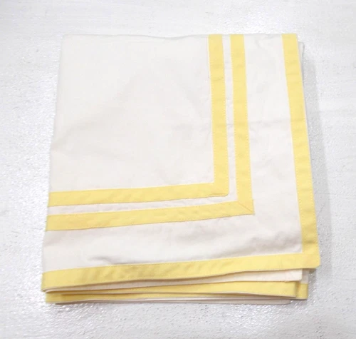HTF Matouk Meridan Triple Yellow Stripe Euro Pillow Sham