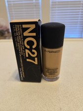 MAC STUDIO FIX FLUID SPF 15 MAKEUP FOUNDATION 1 OZ / 30 ML ORIGINAL FORMULA NC27