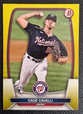 2023 Bowman - Cade Cavalli #94 Yellow /75 (RC)