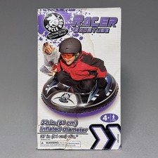 UNCLE BOB'S 32" Dia. RACER SNOW TUBE Black/Purple Heavy Duty Handles AW-4102