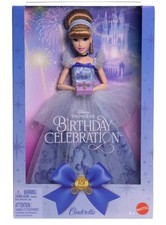 Mattel Disney Princess Birthday Celebration Cinderella 12” Doll, Factory Sealed!