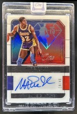 2021-22 Panini One and One Magic Johnson 75th Team Signatures Auto #/49 Lakers