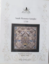 Sarah Plommer Sampler 1759 by The Wishing Thorn, cross stitch pattern