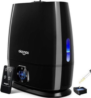 Humidifiers, 6L Smart Humidifier and Diffuser for Bedroom Large Room W/Remote...