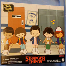 Mattel Polly Pocket Stranger Things Demogorgon Playset 6 Dolls 10 Accessories