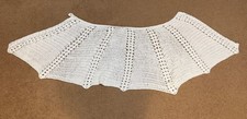 Vintage Women s Hand Crochet White Shawl Wrap