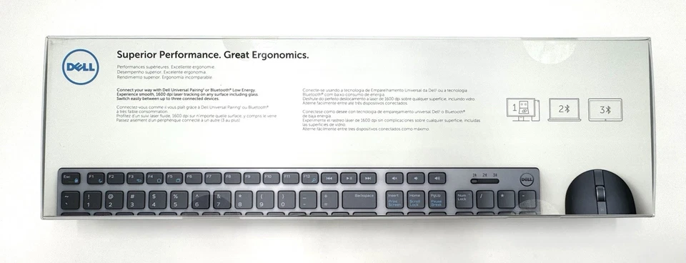 Dell Premier Wireless Keyboard and Mouse Set KM717-GY-US - NEW/SEALED - Image 2 of 3