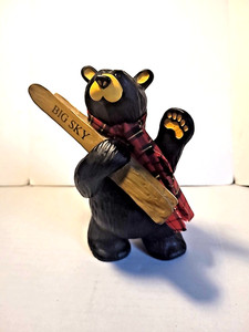 Big Sky Bear With Skis & Scarf
