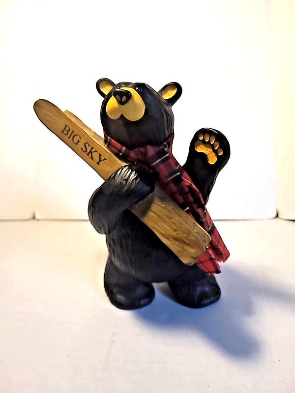 Big Sky Bear With Skis & Scarf